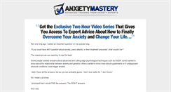 Desktop Screenshot of anxietymastery.com