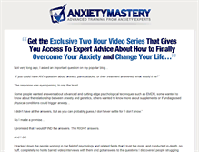 Tablet Screenshot of anxietymastery.com